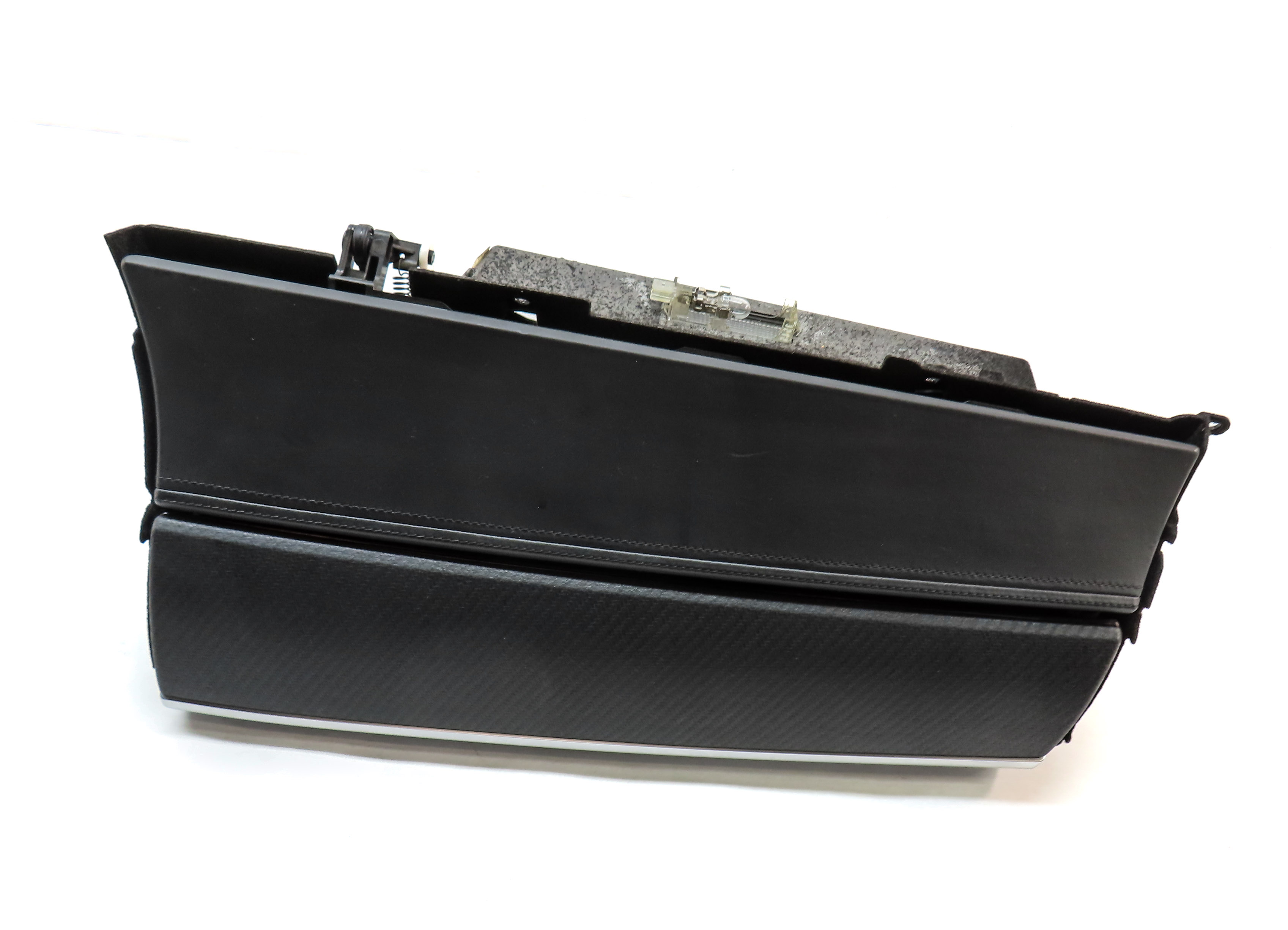 12 BMW X6 M X6M ///M (E71) FRONT RIGHT PASSENGER DASH GLOVE BOX ASSEMBLY(BLACK) — exact item pictured